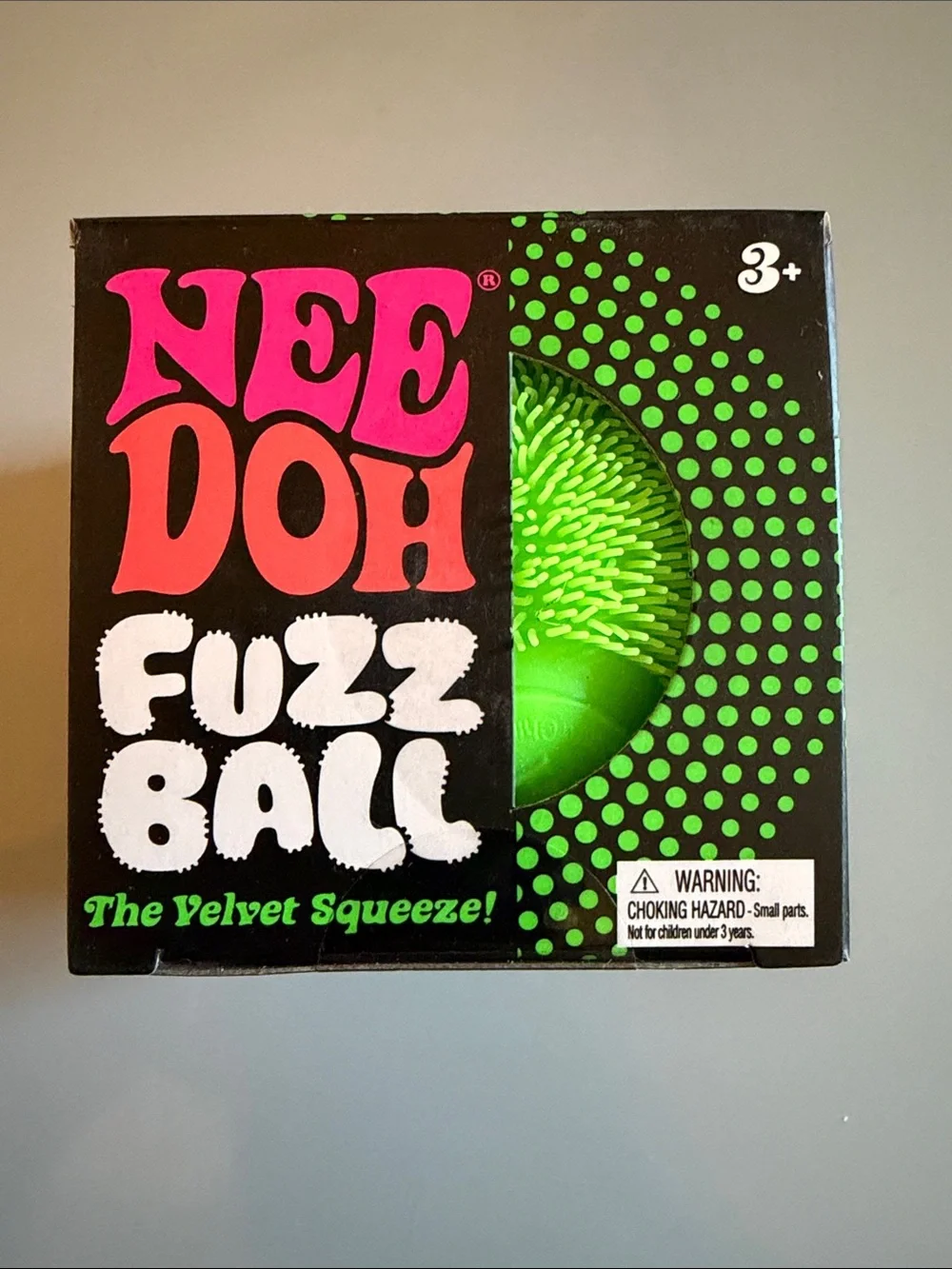 Authentic NEE DOH Fuzz Ball - Green Velvet Squeeze